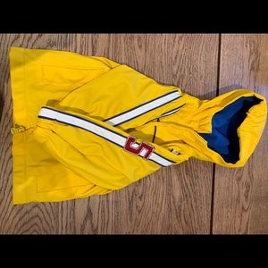 Yellow rain coat